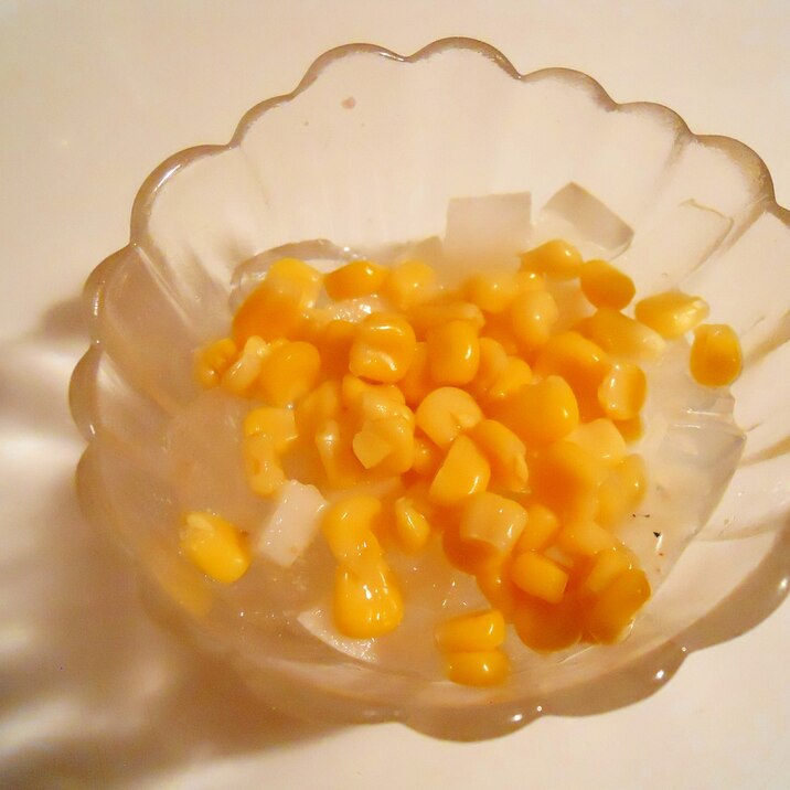 ホエー活用 うましおだれで大根 コーン 寒天サラダ レシピ 作り方 By ブ 子 楽天レシピ